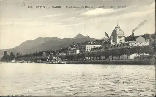 Evian-les-Bains Quai Baron de Blonay Etablissement Thermal x