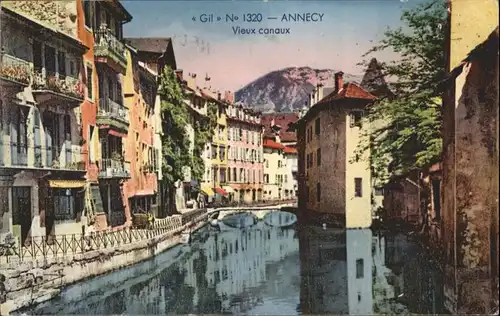 ws72367 Annecy Haute-Savoie Annecy Vieux canaux x Kategorie. Annecy Alte Ansichtskarten