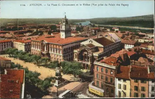 Avignon Place G. Clemenceau Rhone *