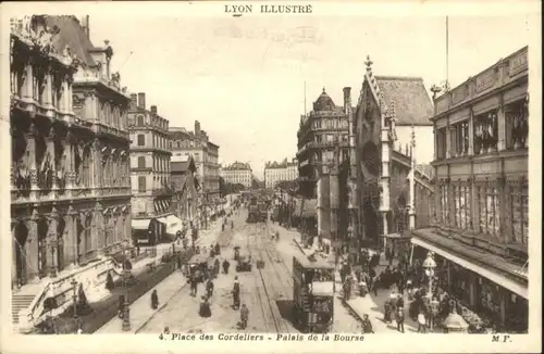 Lyon Strassenbahn Place Cordeliers Palais Bourse x