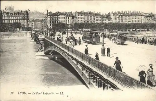 Lyon Pont Lafayette Strassenbahn  x