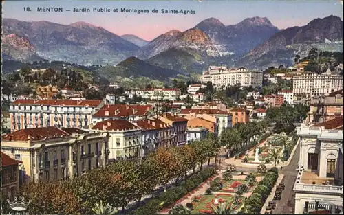 Menton Montagnes Sainte-Agnes Jardin Publique *