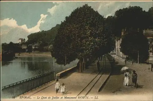 Epinal le Quai de Juillet Monument *