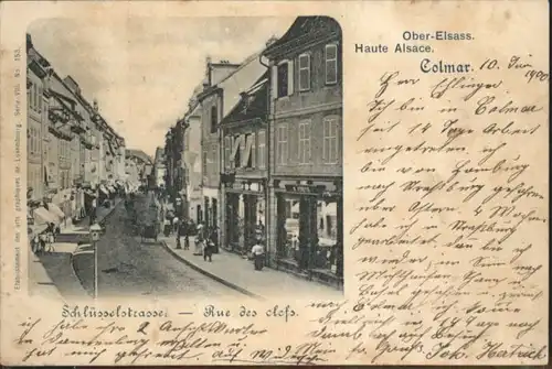 Colmar Schluesselstrasse Rue des Clefs x