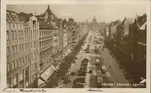 Prag Prahy Prague Vaclavske namesti Wenzelsplatz Nationalmuseum Kat. Praha