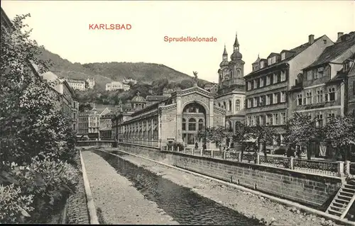 Karlsbad Eger Boehmen Sprudelkolonnade Kat. Karlovy Vary