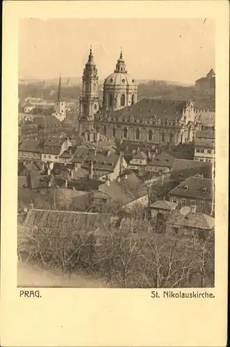 Prag Prahy Prague St. Nikolauskirche Kostel sv. Mikulase Kat. Praha