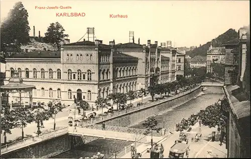 Karlsbad Eger Boehmen Franz Josefs Quelle Kurhaus Kat. Karlovy Vary