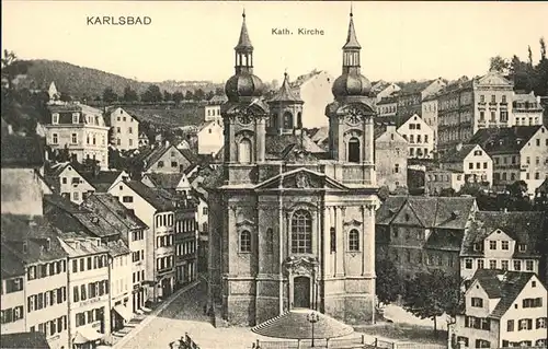 Karlsbad Eger Boehmen Katholische Kirche Kat. Karlovy Vary