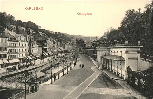 Karlsbad Eger Boehmen Kreuzgasse Kat. Karlovy Vary
