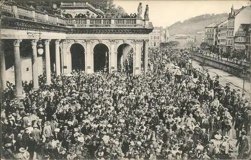 Karlsbad Eger Boehmen Fruehpromenade Muehlbrunnen Kolonnade Kat. Karlovy Vary