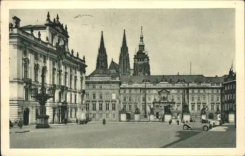 Prag Prahy Prague Hradcanske namesti Hradschiner Plat Kat. Praha