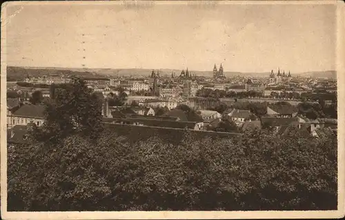 Prag Prahy Prague Stare mesto Panorama Blick ueber die Altstadt Kat. Praha