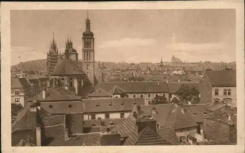 Prag Prahy Prague Stare mesto v pozadi Hradcany Altstadt Burg Hradschin Kat. Praha