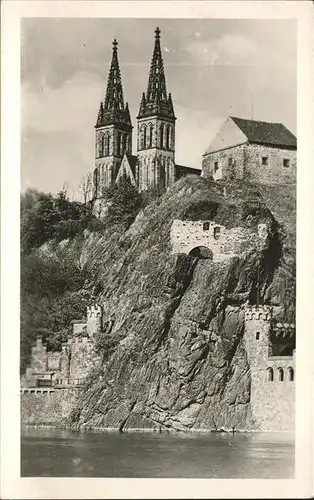 Prag Prahy Prague Vysehrad Kostel Wischehrad Kirche Burgwall Moldau Kat. Praha