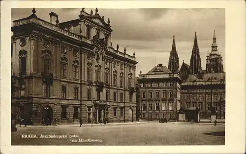 Prag Prahy Prague Arcibiskupsky palac na Hradcanech Erzbischoefliches Palais Kat. Praha