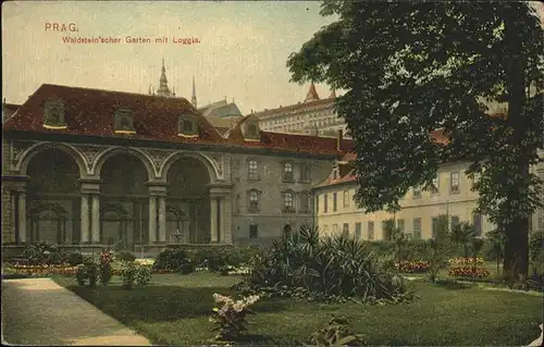 Prag Prahy Prague Waldsteinscher Garten mit Loggia  Kat. Praha