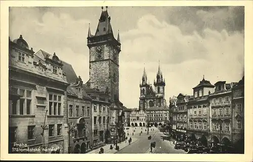 Prag Prahy Prague Staromestska namesti Tynsky chram Altstaedter Ringplatz Teynkirche Kat. Praha