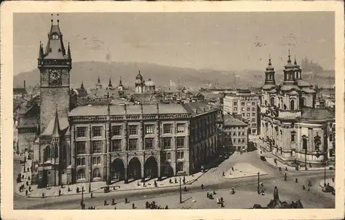 Prag Prahy Prague Staromestska namesti Altstaedter Ringplatz Rathaus Kat. Praha