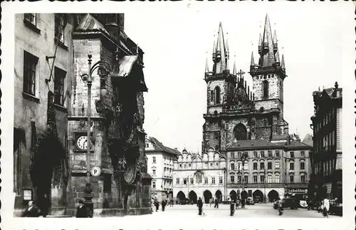 Prag Prahy Prague Staromestska namesti Tynsky chram Altstaedter Ring Rathaus Teynkirche Kat. Praha