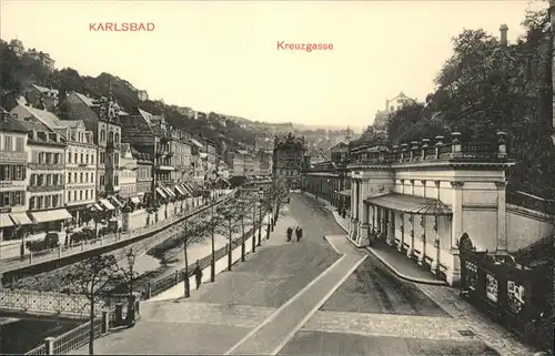 Karlsbad Eger Boehmen Kreuzgasse Kat. Karlovy Vary