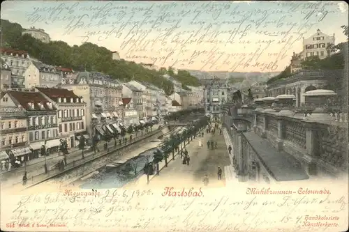 Karlsbad Eger Boehmen Muehlbrunnen Kolonnade Kat. Karlovy Vary