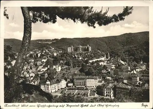 Karlsbad Eger Boehmen Blick vom Hirschensprung Hotel Imperial   Kat. Karlovy Vary