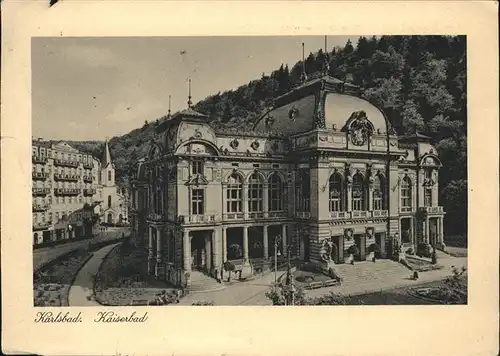 Karlsbad Eger Boehmen Kaiserbad Kat. Karlovy Vary