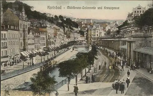 Karlsbad Eger Boehmen Kreuzgasse Muehlbrunn Kolonnade Kat. Karlovy Vary