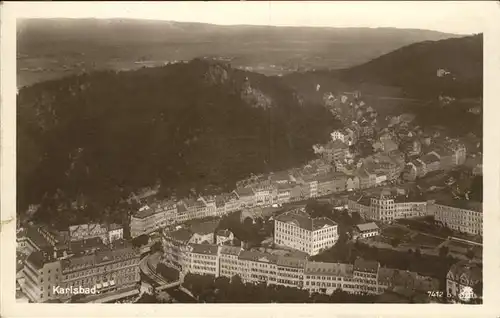 Karlsbad Eger Boehmen Panorama Kat. Karlovy Vary