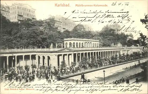 Karlsbad Eger Boehmen Muehlbrunnen Kolonnade Kat. Karlovy Vary