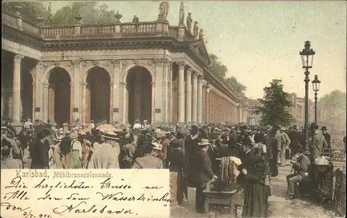 Karlsbad Eger Boehmen Muehlbrunn Kolonnade Kat. Karlovy Vary