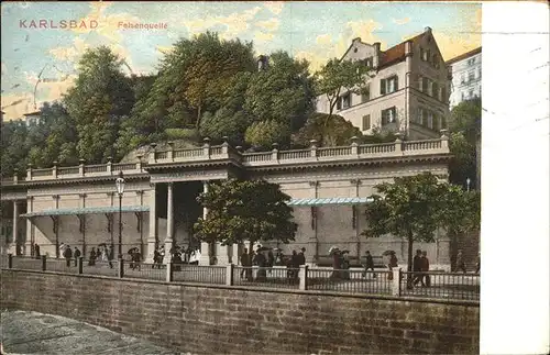 Karlsbad Eger Boehmen Felsenquelle Kat. Karlovy Vary