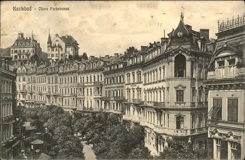 Karlsbad Eger Boehmen Obere Parkstrasse Kat. Karlovy Vary