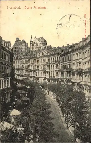 Karlsbad Eger Boehmen Obere Parkstrasse Kat. Karlovy Vary