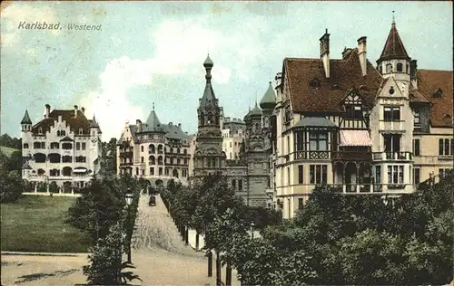 Karlsbad Eger Boehmen Westend Villenkolonie Kat. Karlovy Vary