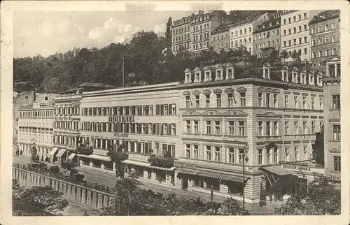 Karlsbad Eger Boehmen Hotel Brueder Hanika Kat. Karlovy Vary