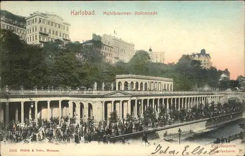Karlsbad Eger Boehmen Muehlbrunnen Kolonnade Kat. Karlovy Vary