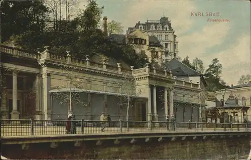 Karlsbad Eger Boehmen Felsenquelle Kat. Karlovy Vary