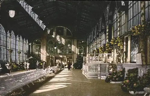 Karlsbad Eger Boehmen Inneres der Sprudelkolonnade Kat. Karlovy Vary