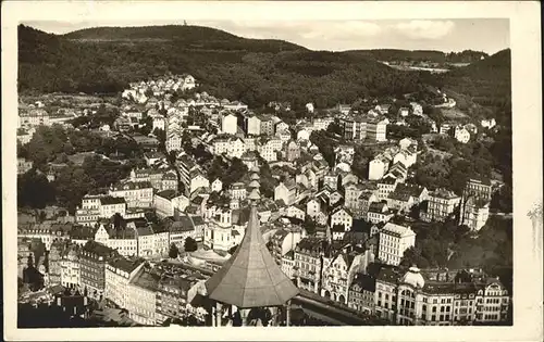 Karlovy Vary Pohled od Jeleniho skodu Blick vom Hirschensprung / Karlovy Vary /
