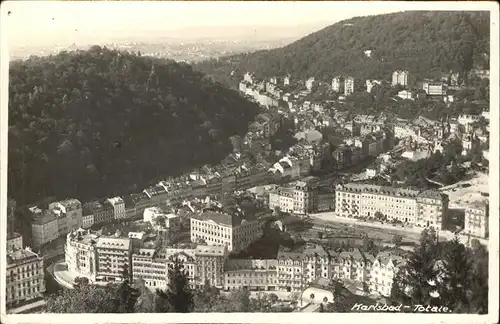 Karlsbad Eger Boehmen Totalansicht Kat. Karlovy Vary