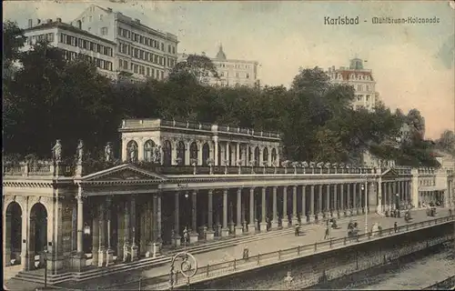 Karlsbad Eger Boehmen Muehlbrunn Kolonnade Kat. Karlovy Vary