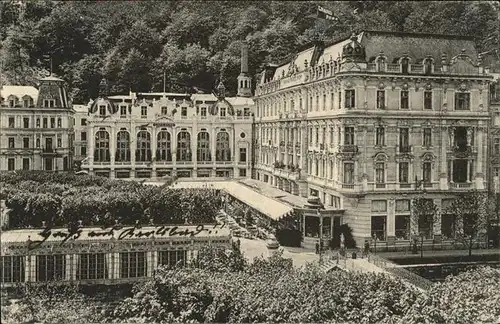 Karlsbad Eger Boehmen Grand Hotel Pupp Kat. Karlovy Vary