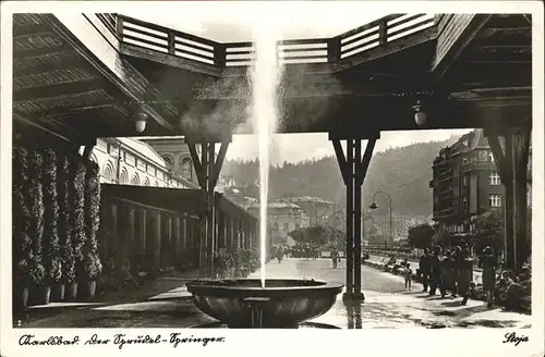 Karlsbad Eger Boehmen Sprudelspringer Kat. Karlovy Vary