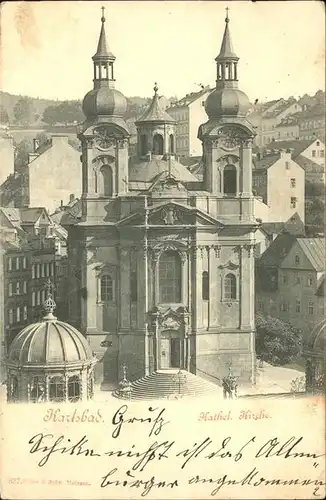 Karlsbad Eger Boehmen Katholische Kirche Kat. Karlovy Vary