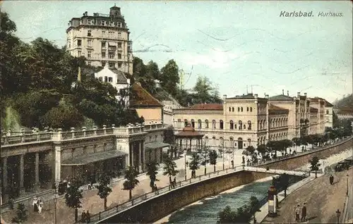 Karlsbad Eger Boehmen Kurhaus Kat. Karlovy Vary