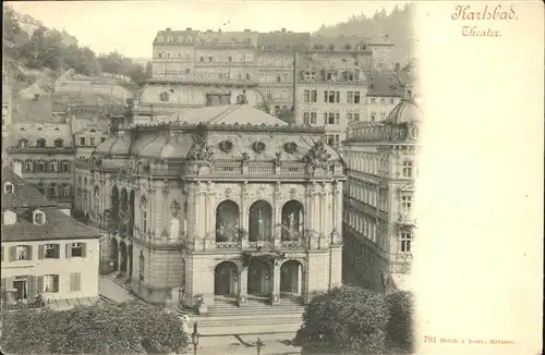 Karlsbad Eger Boehmen Theater Kat. Karlovy Vary