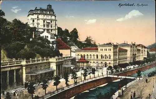 Karlsbad Eger Boehmen Kurhaus Kat. Karlovy Vary