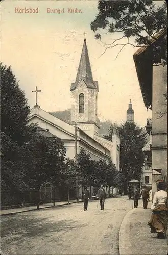 Karlsbad Eger Boehmen Evangelische Kirche Kat. Karlovy Vary